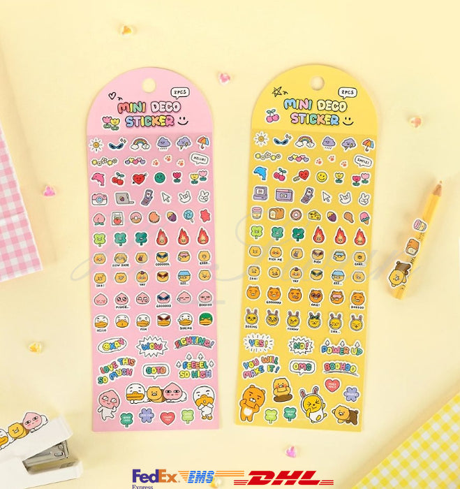 [KAKAO FRIENDS] Say Cheese Mini Decoration Sticker 2P Set OFFICIAL MD