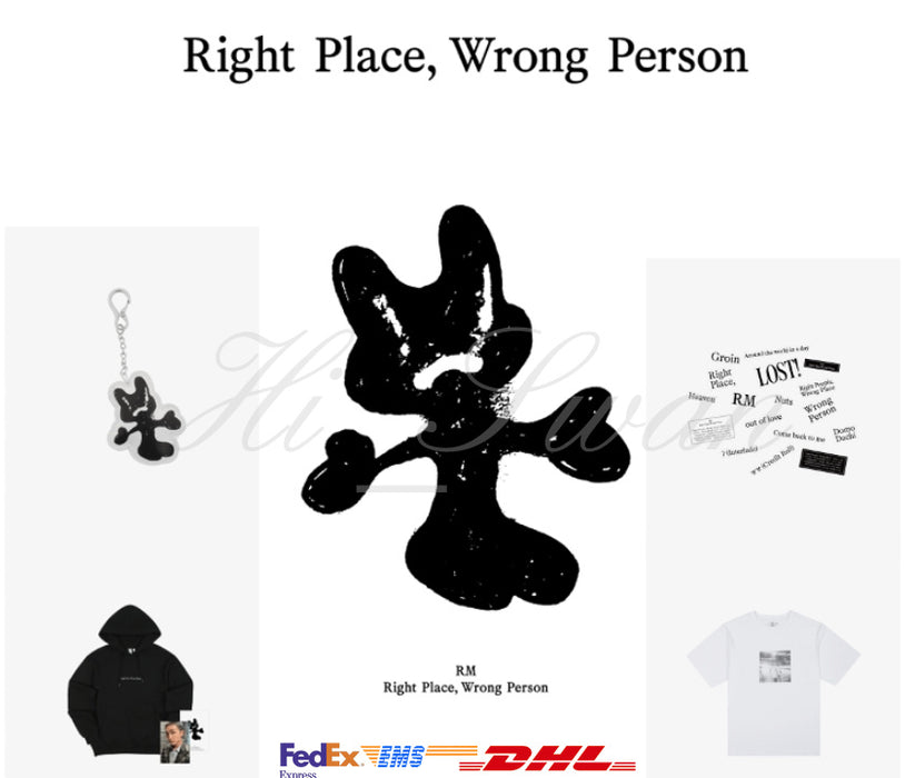 [BTS] RM 2nd SOLO ‘Right Place, Wrong Person’ Official Merch