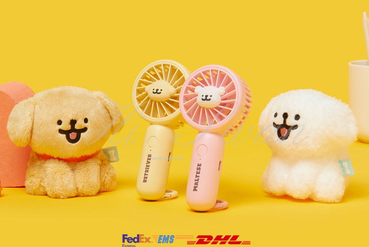 [KAKAO FRIENDS] Cool Summer Pocket Fan Maltese Retriever OFFICIAL MD