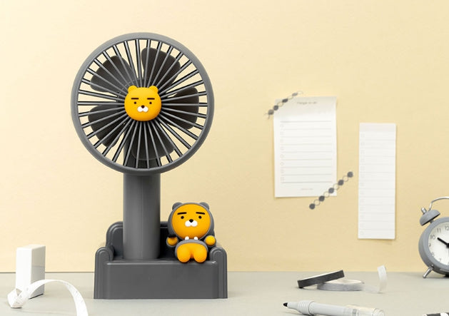 [KAKAO FRIENDS] Relaxing sofa handy fan Ryan Choonsik Apeach OFFICIAL MD