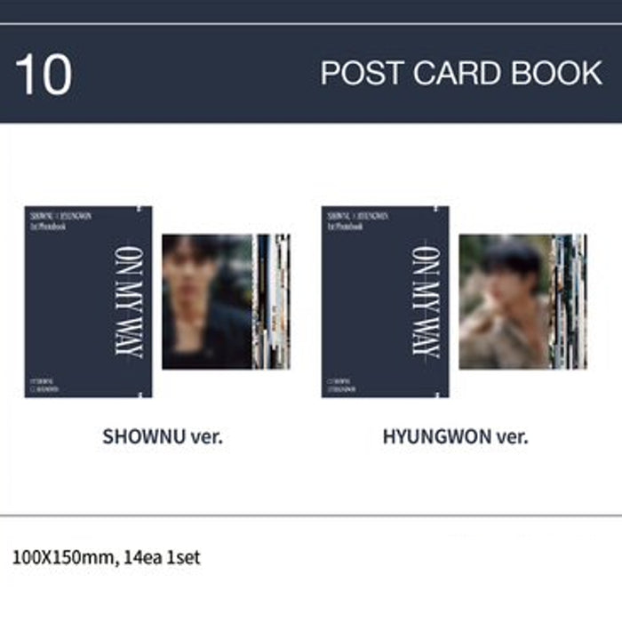 [Monsta X] SHOWNU X HYUNGWON PHOTOBOOK ON MY WAY OFFICIAL MD