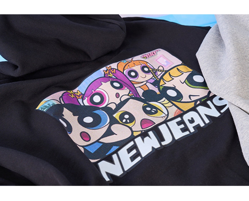 [New Jeans]THE POWERPUFF GILRS Sweatshirt and Hooded Sweatshirt OFFICAL MD