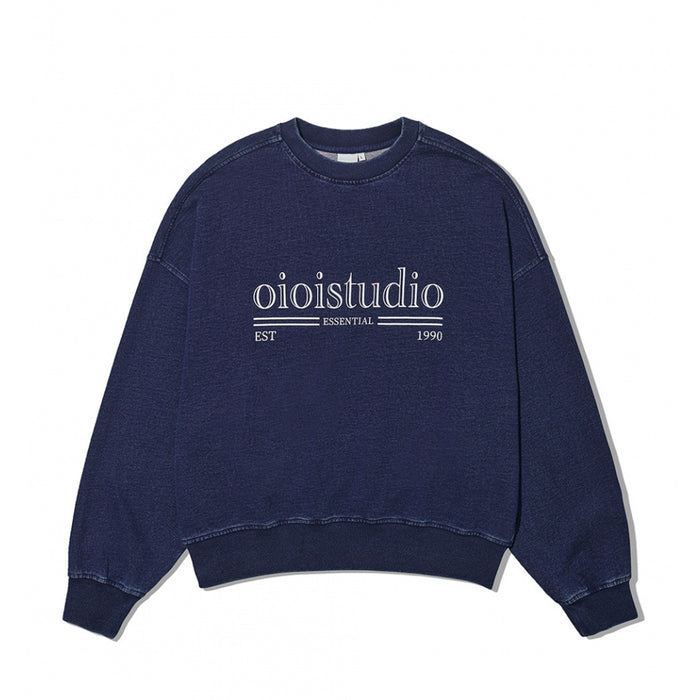 [NEW JEANS] X OIOI 23 F/W HANNI AIRPORT FASHION LAYERED LOGO SWEATSHIRT OI3C1MSW70