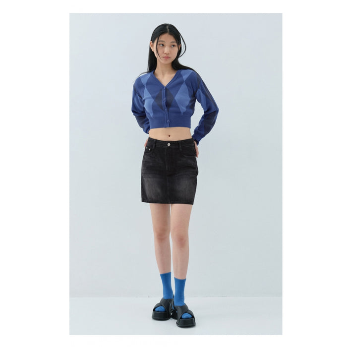 [NEW JEANS] X OIOI 23 F/W MINJI AIRPORT FASHION COMFORT DENIM MINI SKIRT OI3C2MSK82