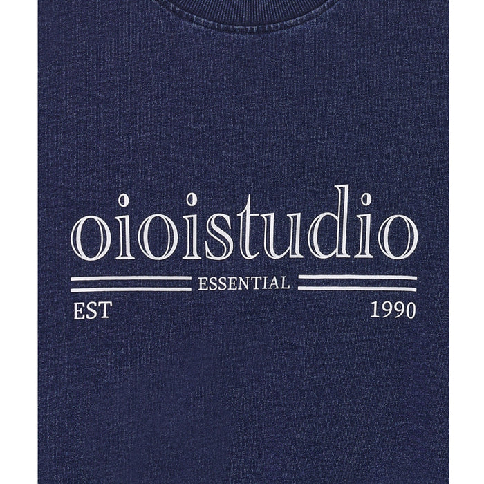 [NEW JEANS] X OIOI 23 F/W HANNI AIRPORT FASHION LAYERED LOGO SWEATSHIRT OI3C1MSW70