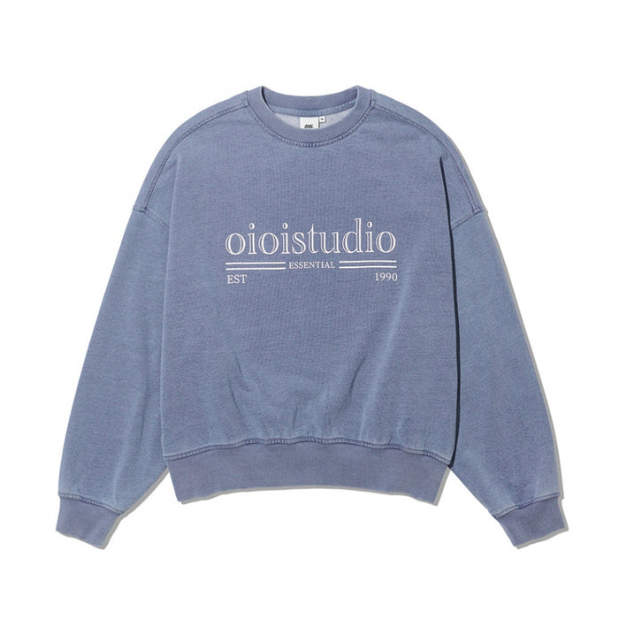 [NEW JEANS] X OIOI 23 F/W HANNI AIRPORT FASHION LAYERED LOGO SWEATSHIRT OI3C1MSW70