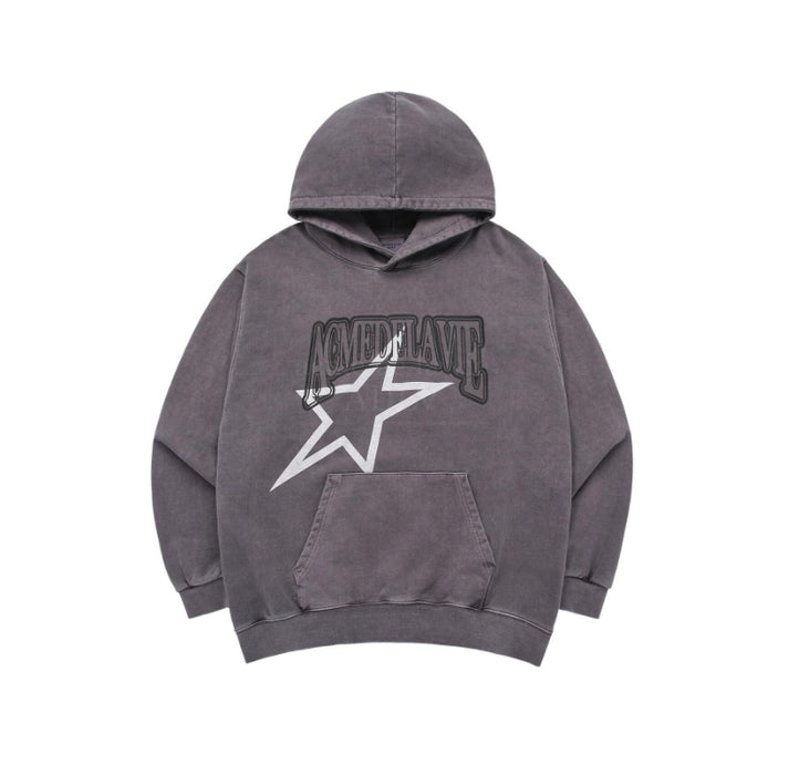 [SEVENTEEN] JEONGHAN STAR AE LOGO PIGMENT WASHING HOODIE OFFICIAL MD