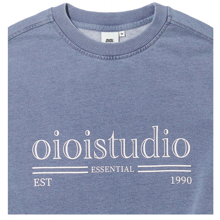 [NEW JEANS] X OIOI 23 F/W HANNI AIRPORT FASHION LAYERED LOGO SWEATSHIRT OI3C1MSW70