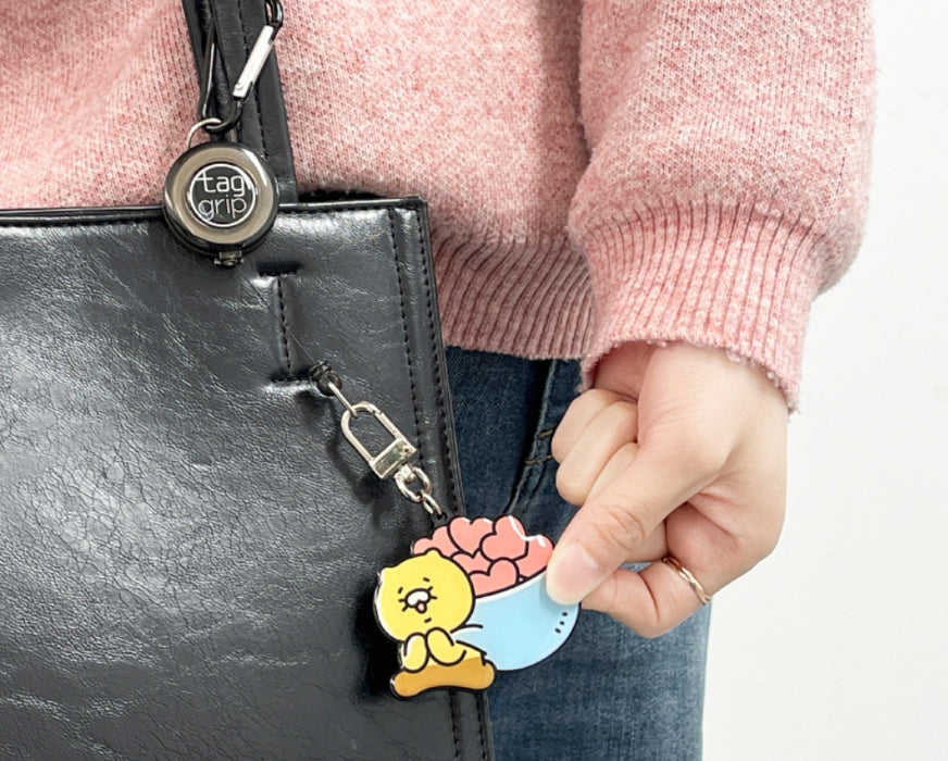 [KAKAO FRIENDS] TAGGRIP Touch Pay Transport Spring Key Ring Choonsik OFFICIAL MD