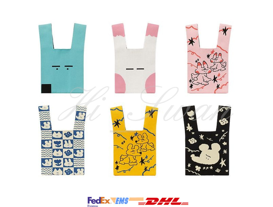 [KAKAO FRIENDS] SUKEYDOKEY Knitted Bag 6 Designs OFFICIAL MD