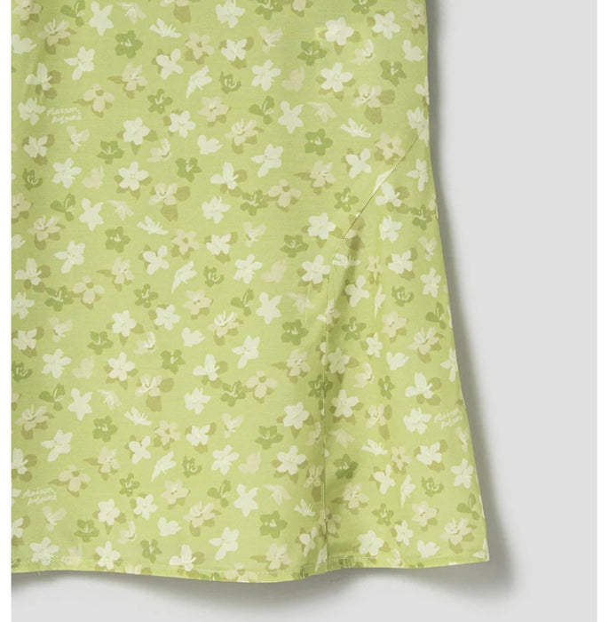 [BLACKPINK] Maison Kitsune Jenny Bias Skirt Lime Design OFFICIAL MD
