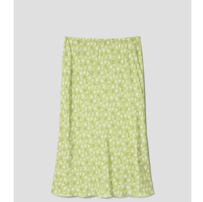 [BLACKPINK] Maison Kitsune Jenny Bias Skirt Lime Design OFFICIAL MD