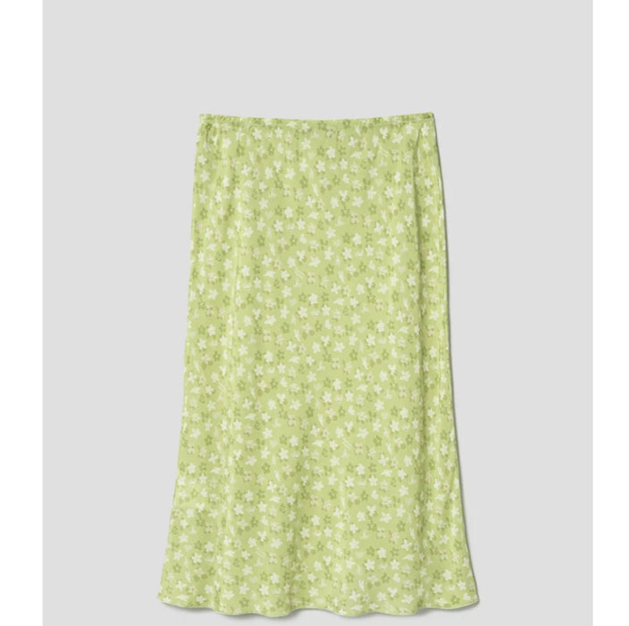 [BLACKPINK] Maison Kitsune Jenny Bias Skirt Lime Design OFFICIAL MD