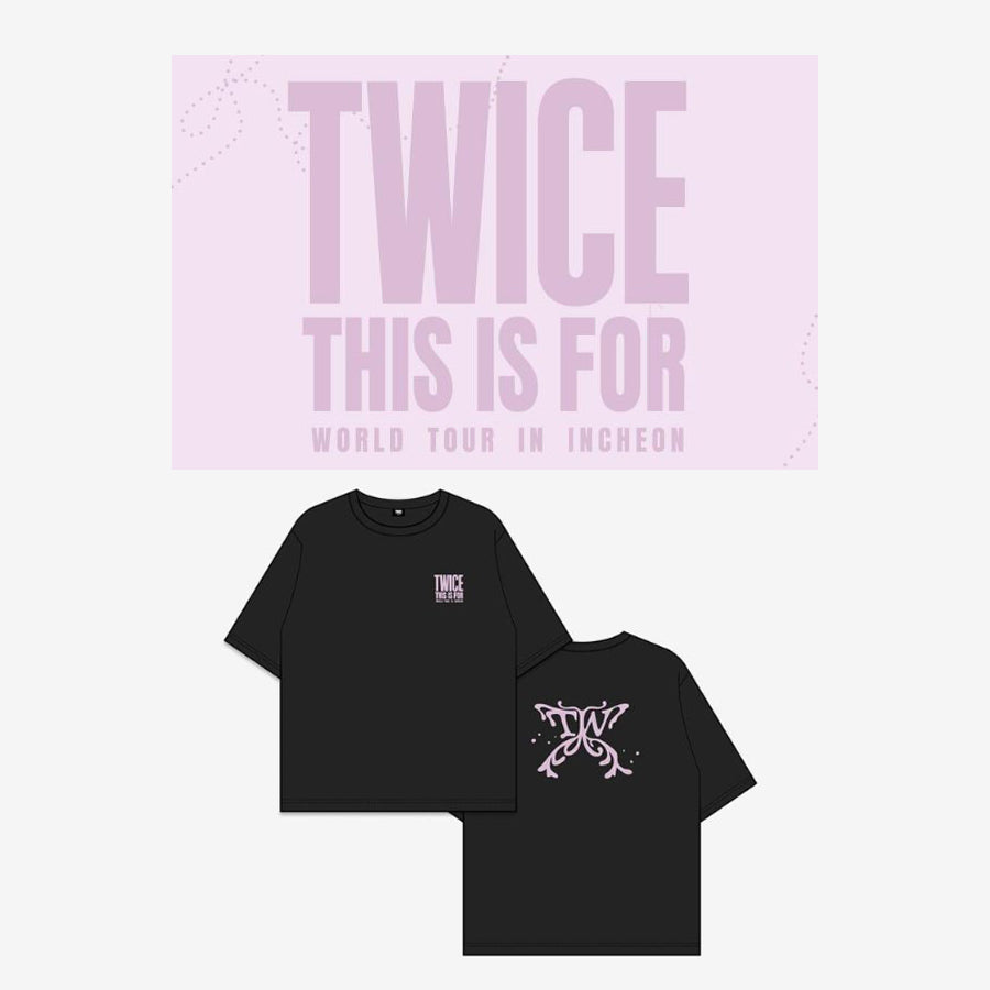 TWICE THIS IS FOR WORLD TOUR Tシャツ　サナ M⑧ T-SHIRT〈BLACK〉【M】/ MOMO / TWICE『THIS IS FOR』 – JYP
