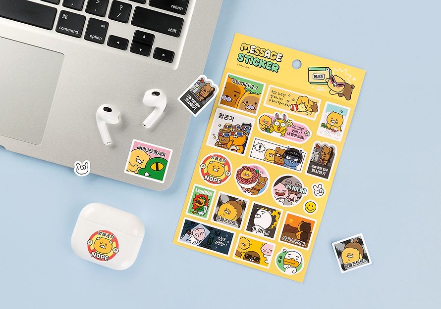 [KAKAO FRIENDS] Say cheese message sticker OFFICIAL MD