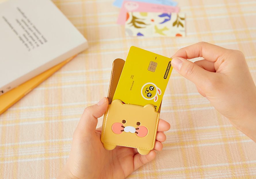 [KAKAO FRIENDS] Attachable card wallet Choonsik Ryan OFFICIAL MD