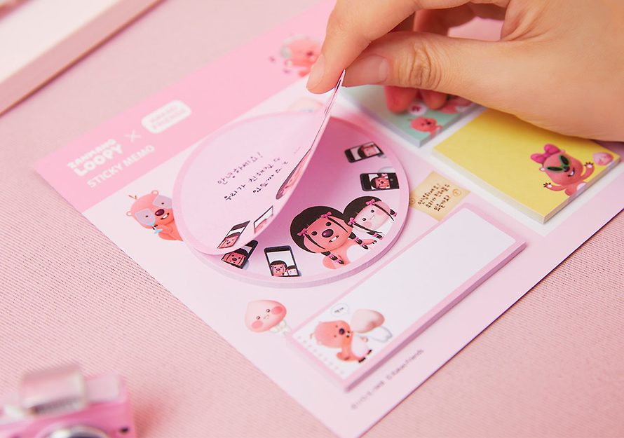 [KAKAO FRIENDS] Zanmang Loopy sticky notes Apeach OFFICIAL MD