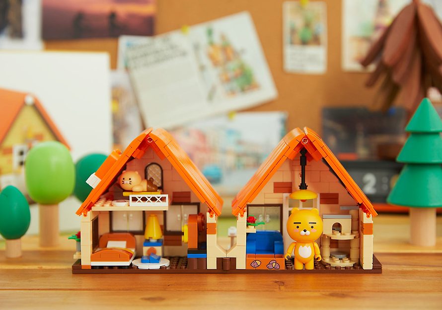 [KAKAO FRIENDS] Brick figures Choonsik&Ryan house OFFICIAL MD