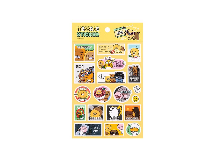 [KAKAO FRIENDS] Say cheese message sticker OFFICIAL MD