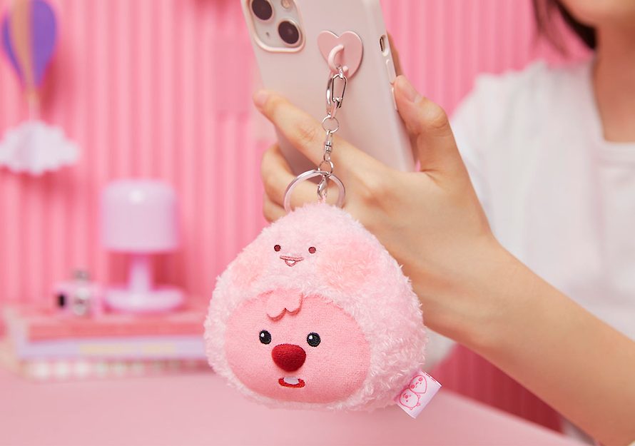 [KAKAO FRIENDS] Zanmang Loopy Keyring doll Apeach OFFICIAL MD