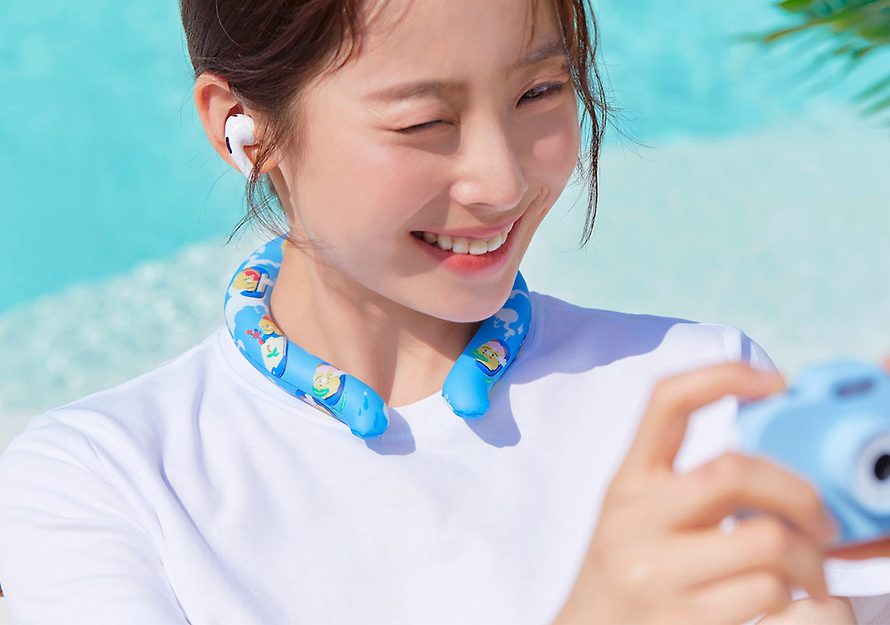 [KAKAO FRIENDS] Summer Holiday Neck Cooler (M/L) Choonsik  OFFICIAL MD