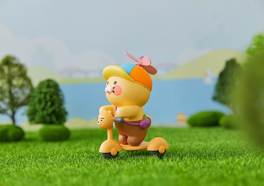 [KAKAO FRIENDS] Go Go Sing Windmill Figure Choonsik OFFICIAL MD