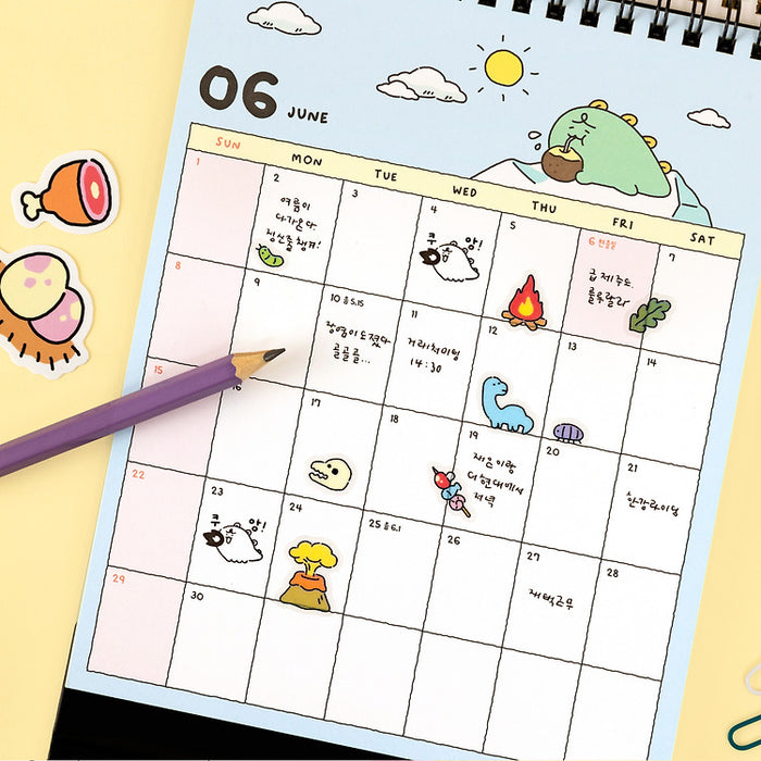 [KAKAO FRIENDS] jordy 2025 vertical desk calendar