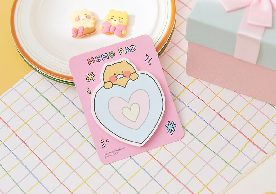 [KAKAO FRIENDS] Daily sticky note heart Choonsik OFFICIAL MD