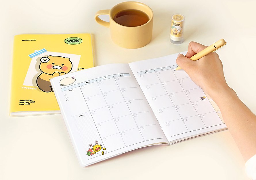 [KAKAO FRIENDS] say cheese a5 monthly planner