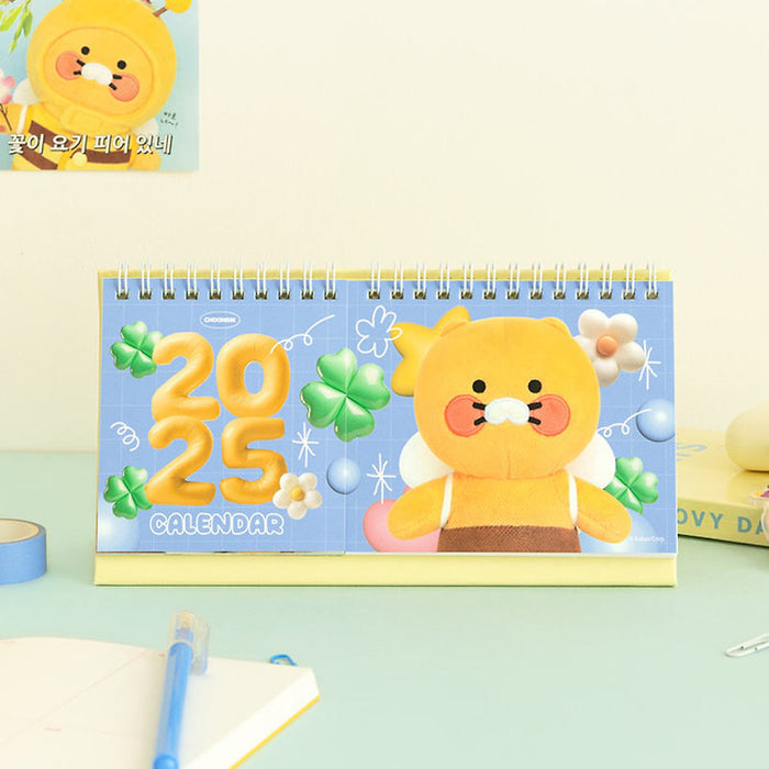 [KAKAO FRIENDS] Choonsik 2025 Photo Twin Table Calendar Blue OFFICIAL MD