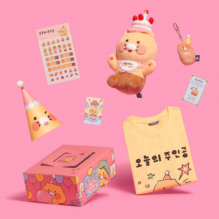 [KAKAO FRIENDS] Birthday party set Choonsik (Camera keyring) OFFICIAL MD