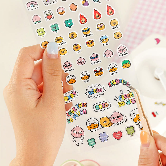 [KAKAO FRIENDS] Say Cheese Mini Decoration Sticker 2P Set OFFICIAL MD