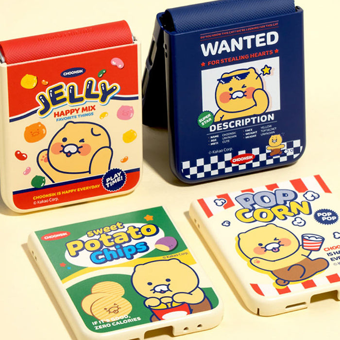 [KAKAO FRIENDS] Z Flip6 Snack Magnetic Case Chunsik Wanted OFFICIAL MD