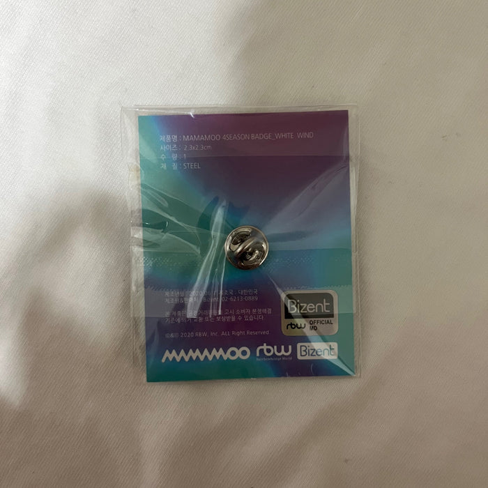 [MAMAMOO] - Mamamoo 4season WHITE WIND BADGE OFFICIAL MD