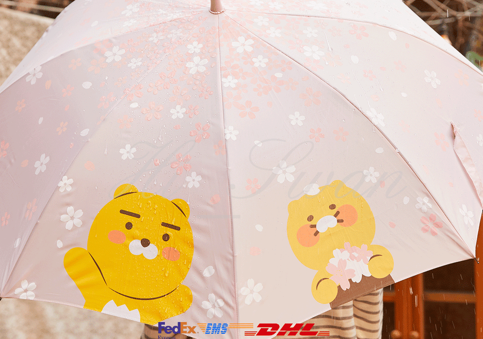 [KAKAO FRIENDS] Cherry Blossom Umbrella Choonsik & Ryan OFFICIAL MD