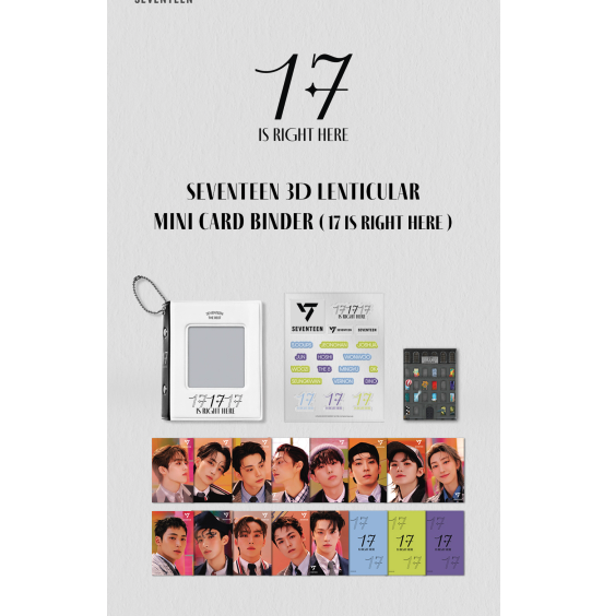 [SEVENTEEN] SEVENTEEN '17 IS RIGHT HERE' LENTICULAR MINI CARD & BINDER