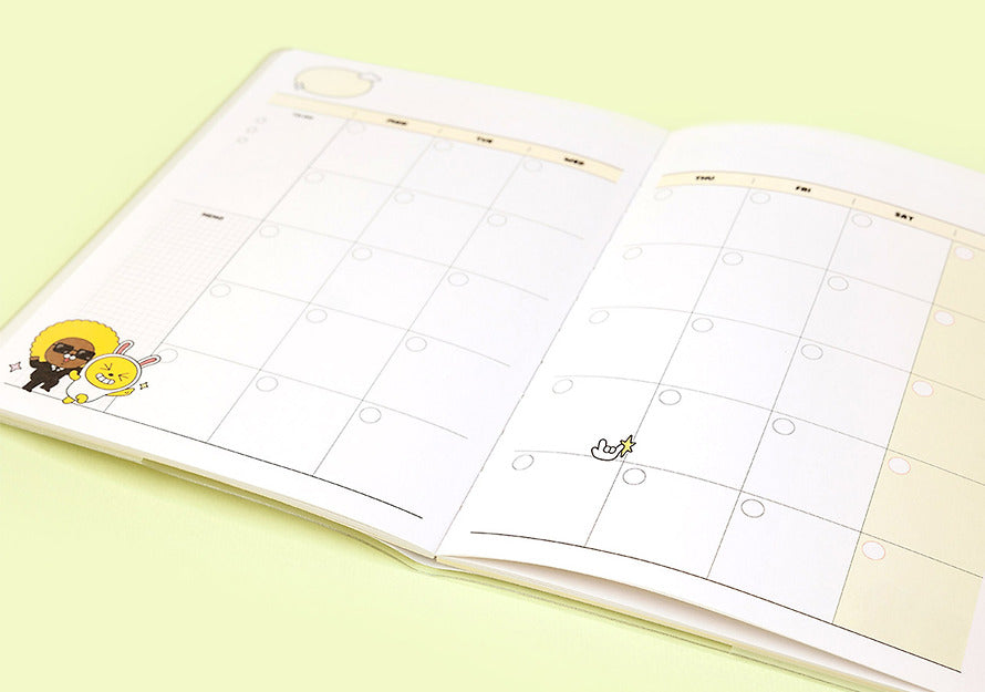 [KAKAO FRIENDS] say cheese a5 monthly planner