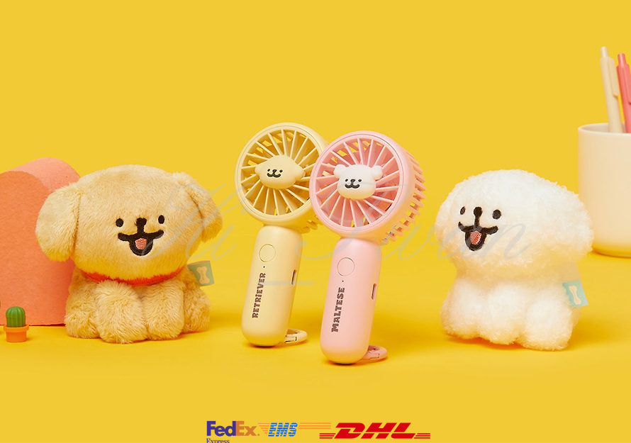 [KAKAO FRIENDS] Pocket Fan Retriever Moltese OFFICIAL MD