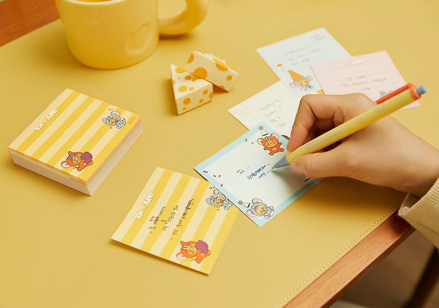 [KAKAO FRIENDS] Tom and Jerry X Kakao Friends rice cake memo paper OFFICIAL MD