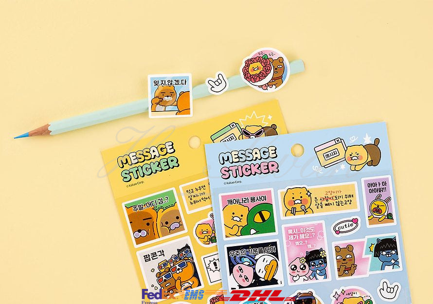 [KAKAO FRIENDS] Say cheese message sticker OFFICIAL MD