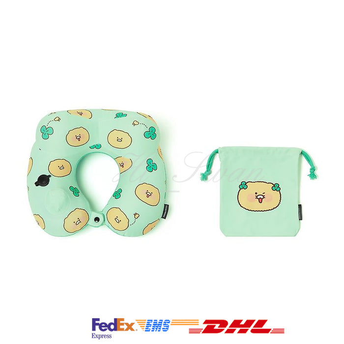 [KAKAO FRIENDS] Compact Air Pump Neck Pillow Choonsik OFFICIAL MD