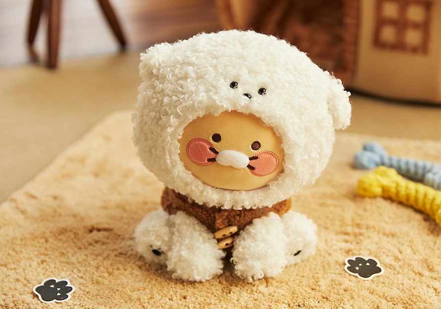 [KAKAO FRIENDS] Floofy Friends Bichon medium-sized doll OFFICIAL MD