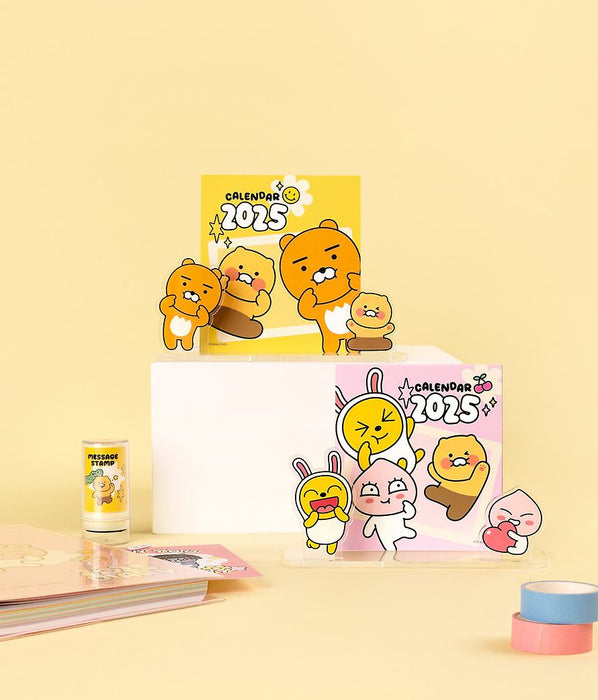 [KAKAO FRIENDS] 2025 acrylic tabletop calendar yellow