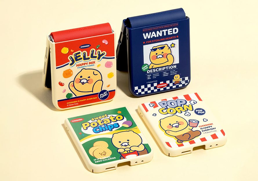 [KAKAO FRIENDS] Z Flip6 Snack Magnetic Case Chunsik Wanted OFFICIAL MD