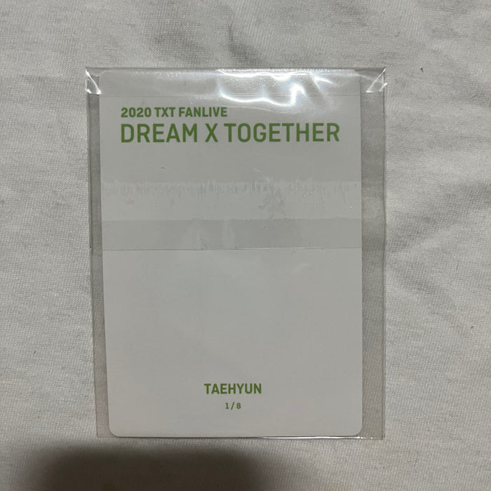 [TXT] 2020 FANLIVE DREAM X TOGETHER PHOTO CARD (TAEHYUN) OFFICIAL MD