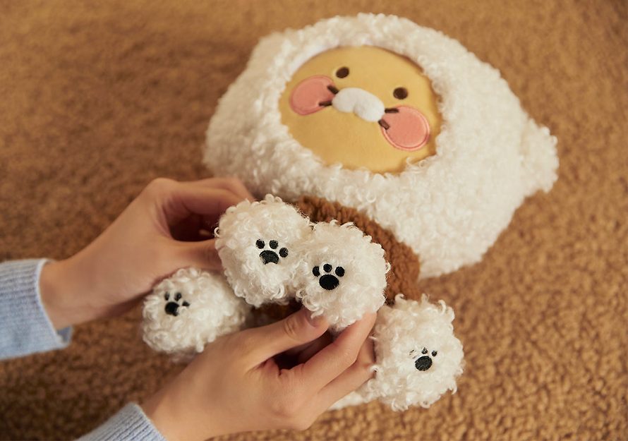 [KAKAO FRIENDS] Floofy Friends Bichon medium-sized doll OFFICIAL MD