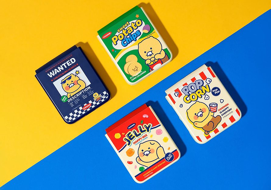 [KAKAO FRIENDS] Z Flip6 Snack Magnetic Case Chunsik Wanted OFFICIAL MD