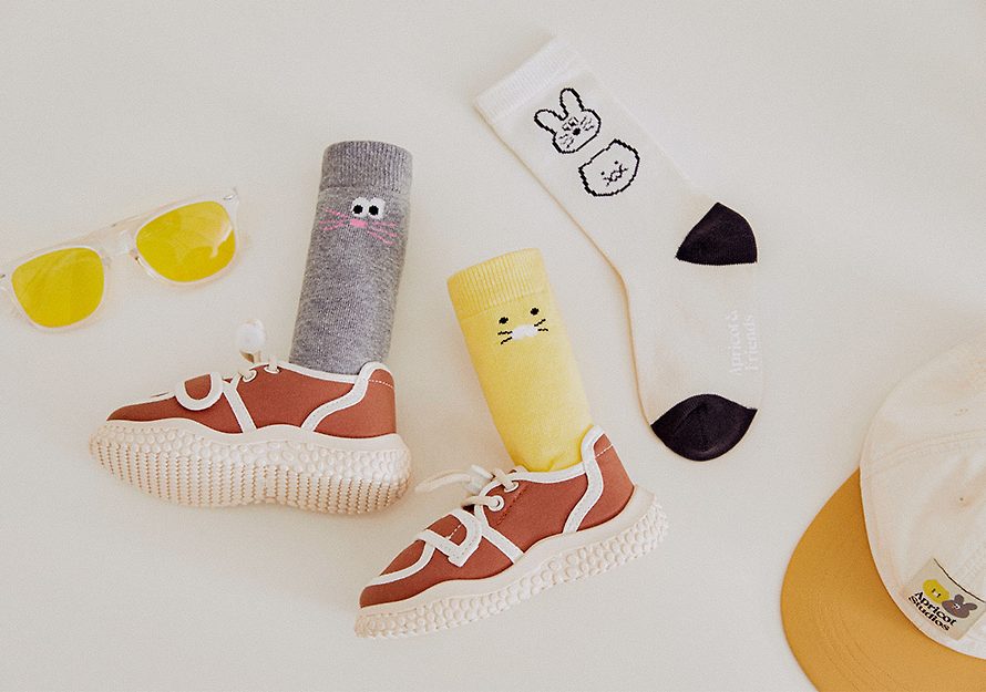 [KAKAO FRIENDS] APRICOT STUDIOS Socks (3P) OFFICIAL MD