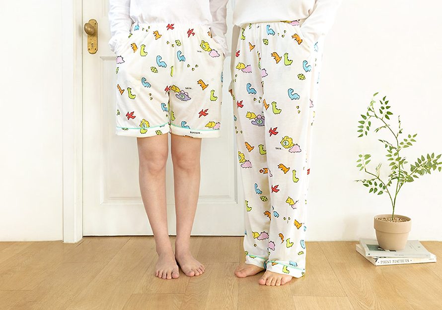 [KAKAO FRIENDS] Slope Chunsik's & Jordi Dino Pajama Pants 2P Set OFFICIAL MD