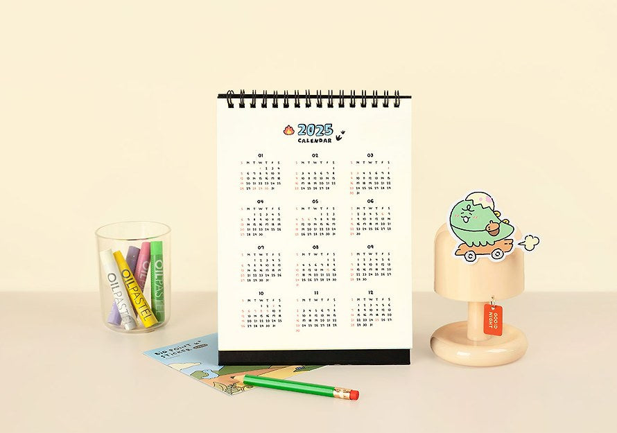 [KAKAO FRIENDS] jordy 2025 vertical desk calendar